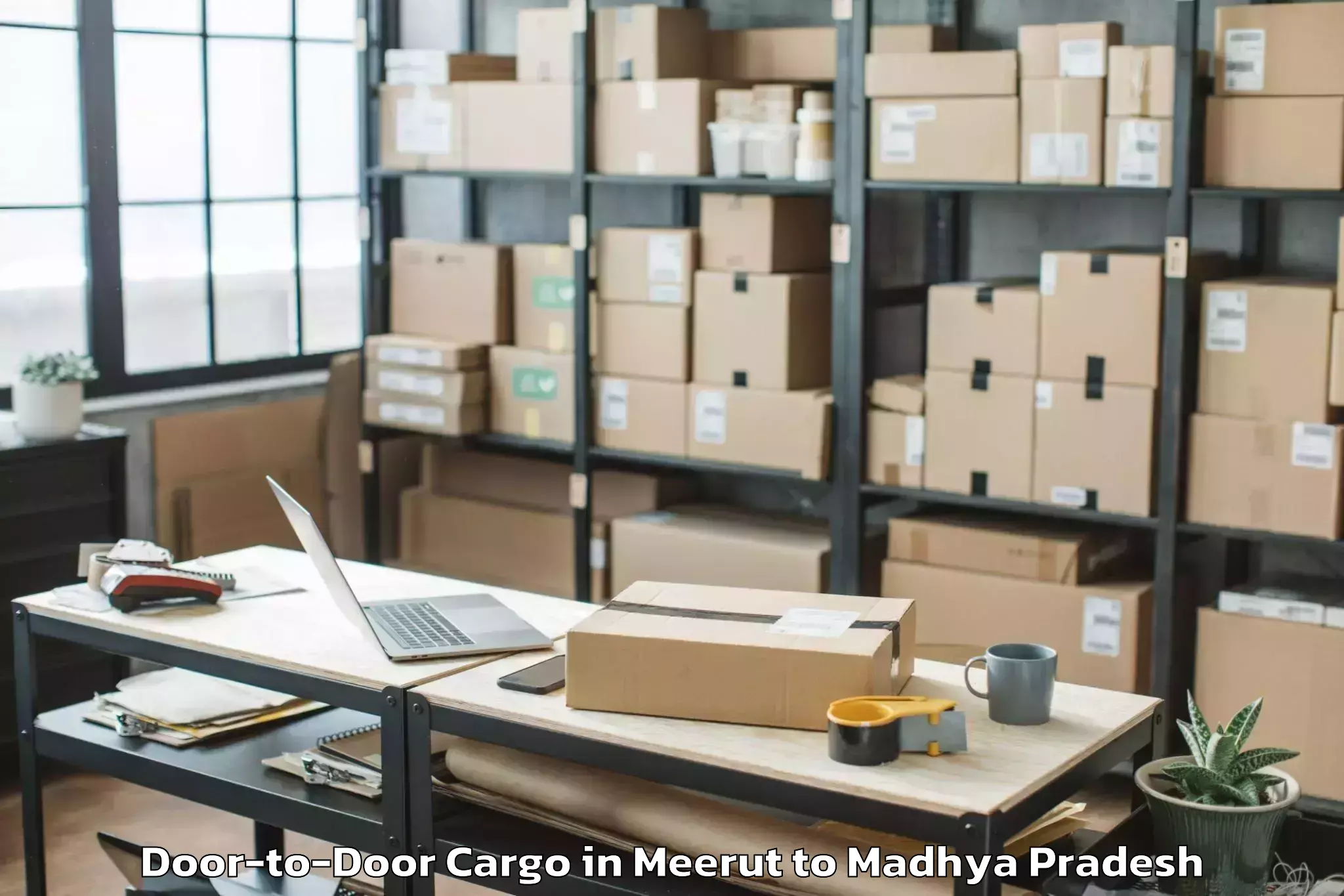 Affordable Meerut to Bamora Door To Door Cargo